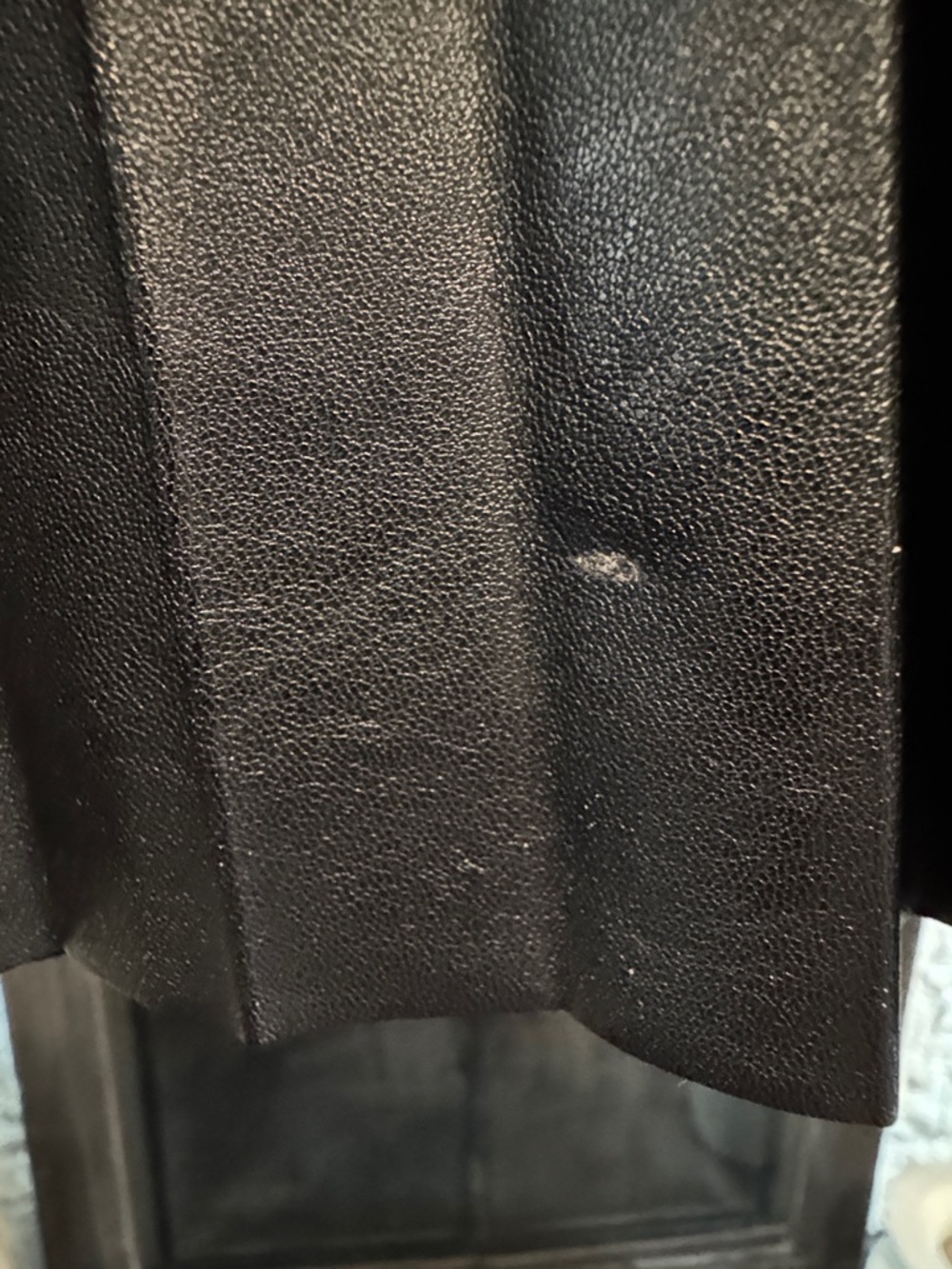 J. Crew Black Faux-Leather Pleated Skirt - Picture 6 of 10